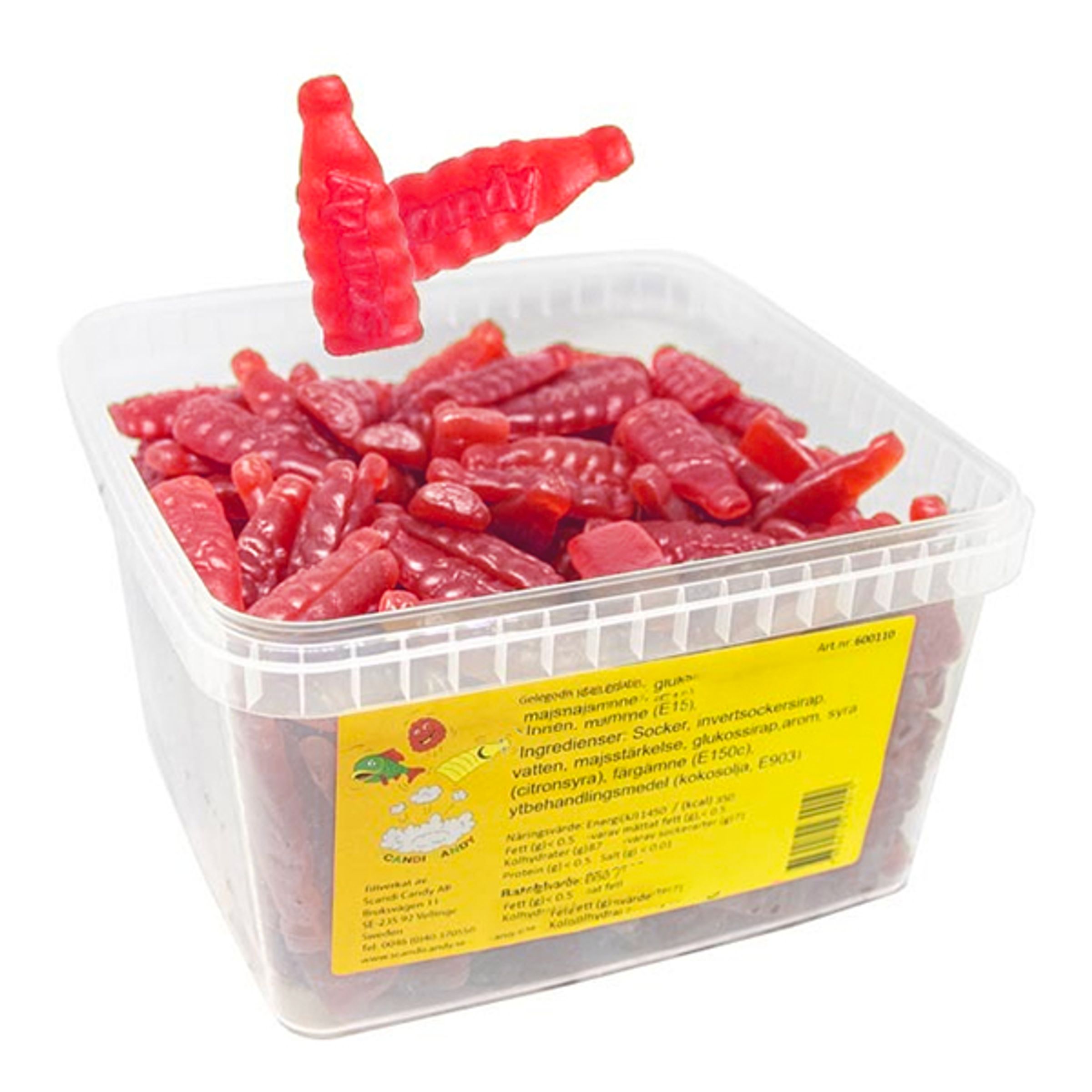 Malaco Hallonflaska Storpack - 2 kg