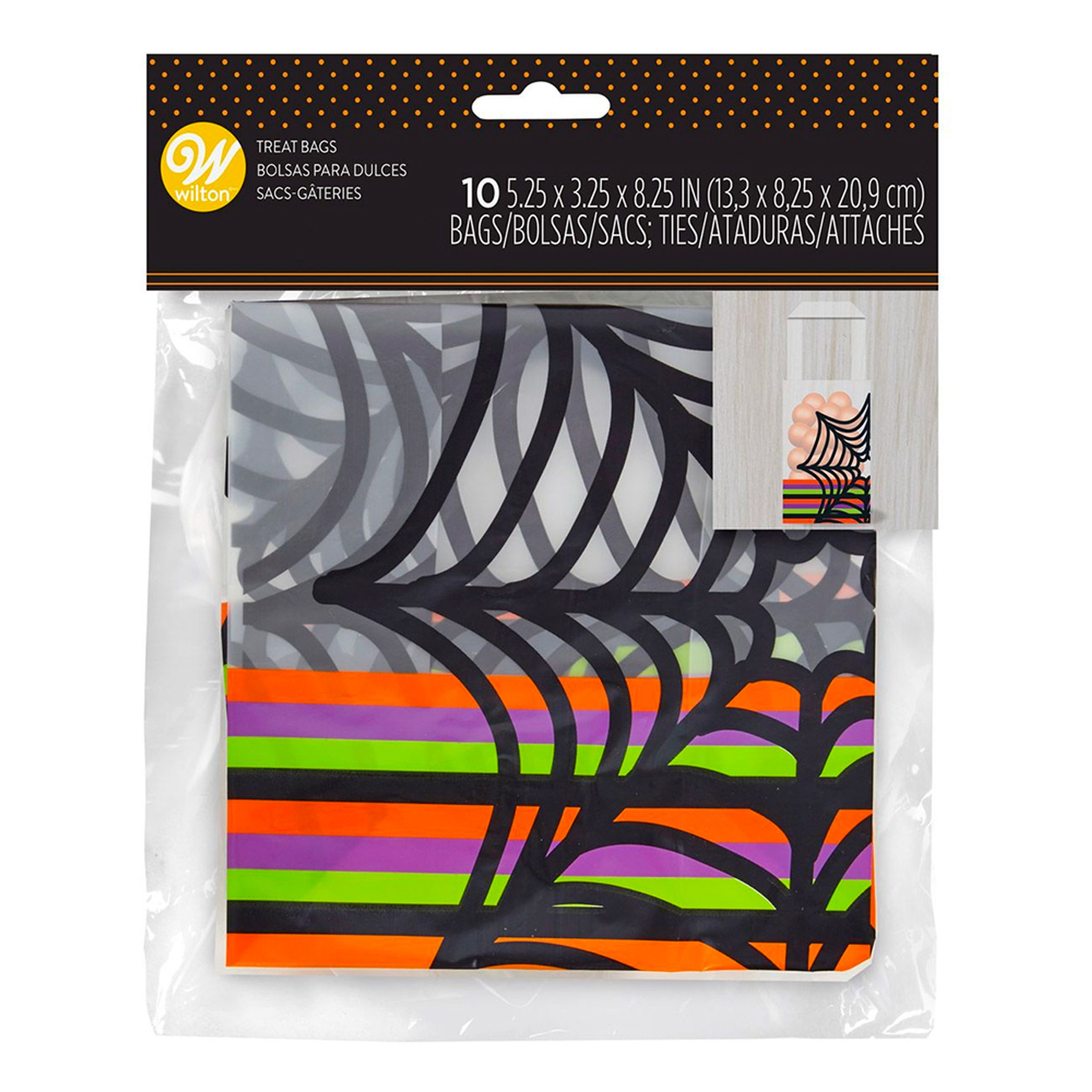 Kalaspåsar Halloween med Handtag - 10-pack