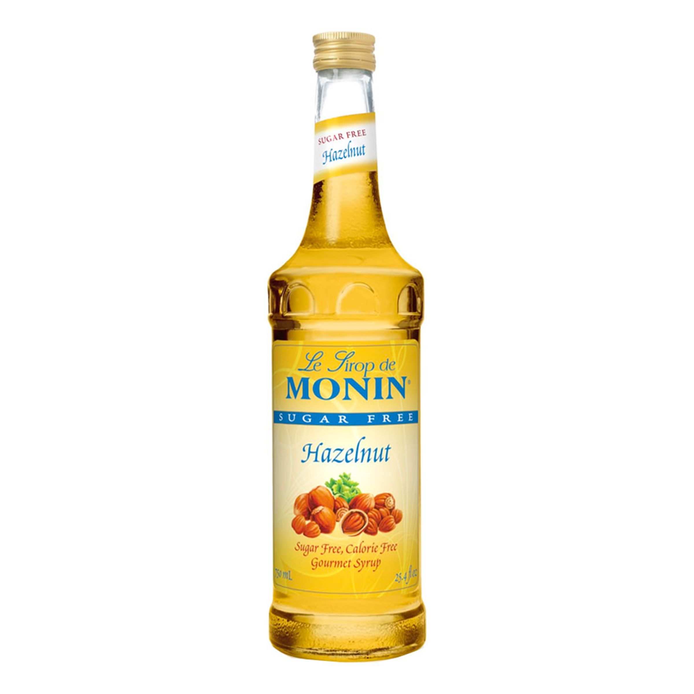 Monin Sockerfri Hazelnut Syrup
