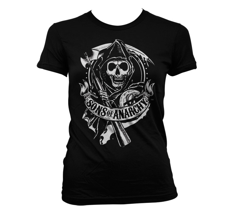 Sons Of Anarchy Scroll Reaper Girly T-Shirt