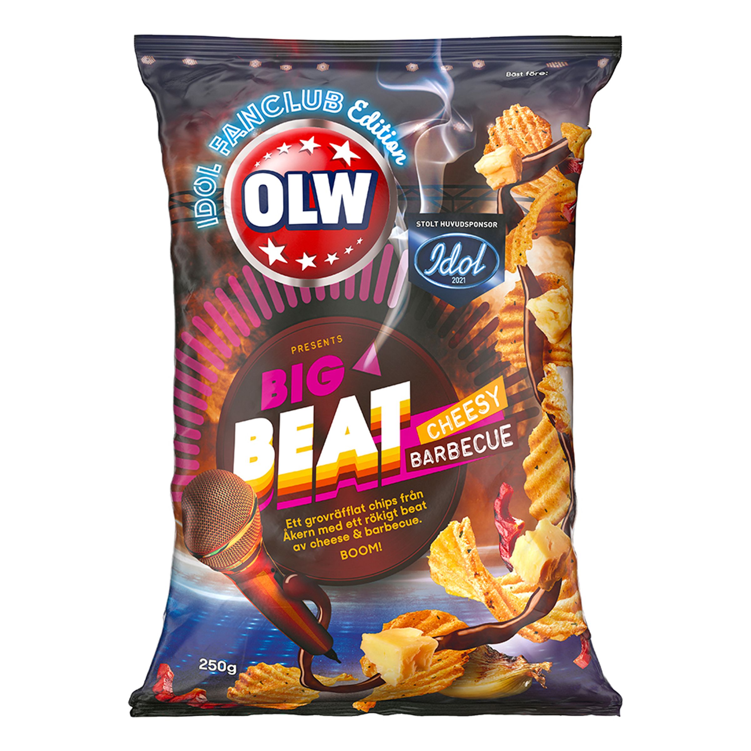 OLW Big Beat Cheesy Barbecue Limited Edition - 250 gram