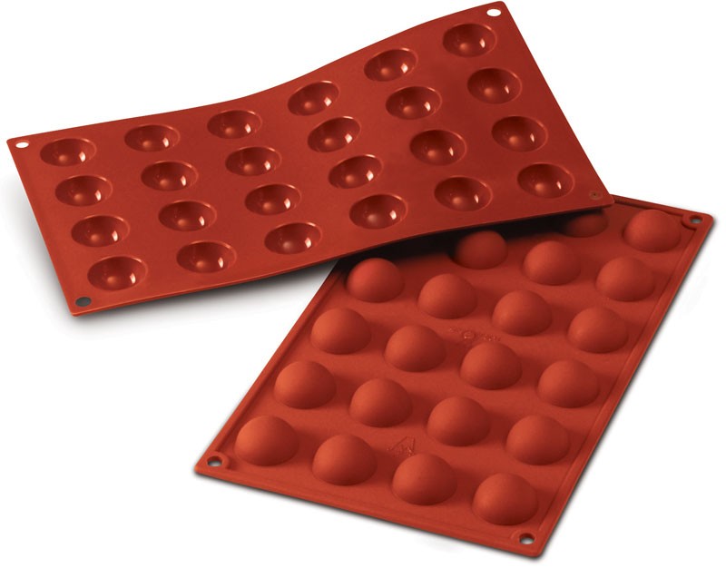Silikonform Semisfär Kupol, liten - Ø3 cm - Silikomart