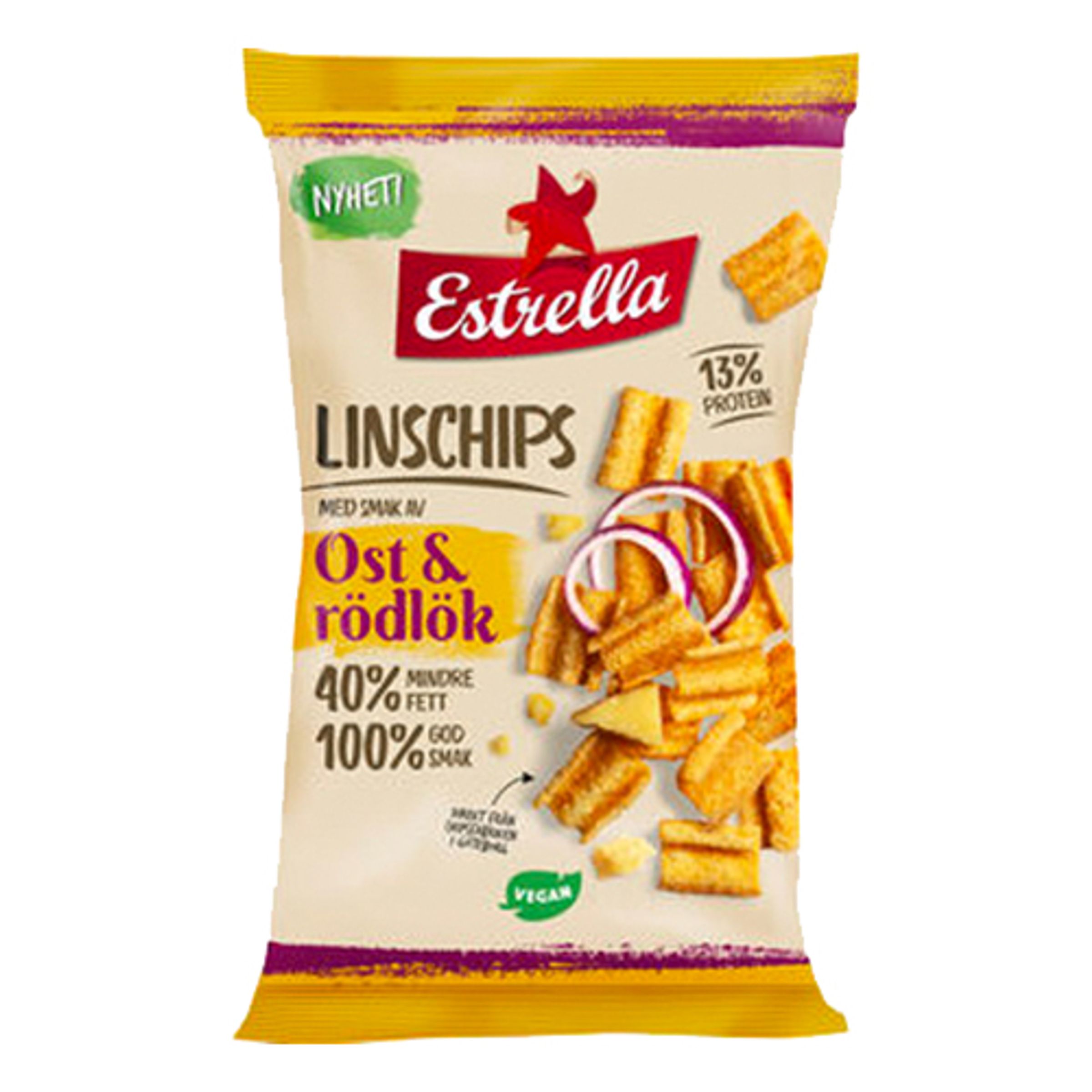 Estrella Linschips Ost & Rödlök - 100 gram