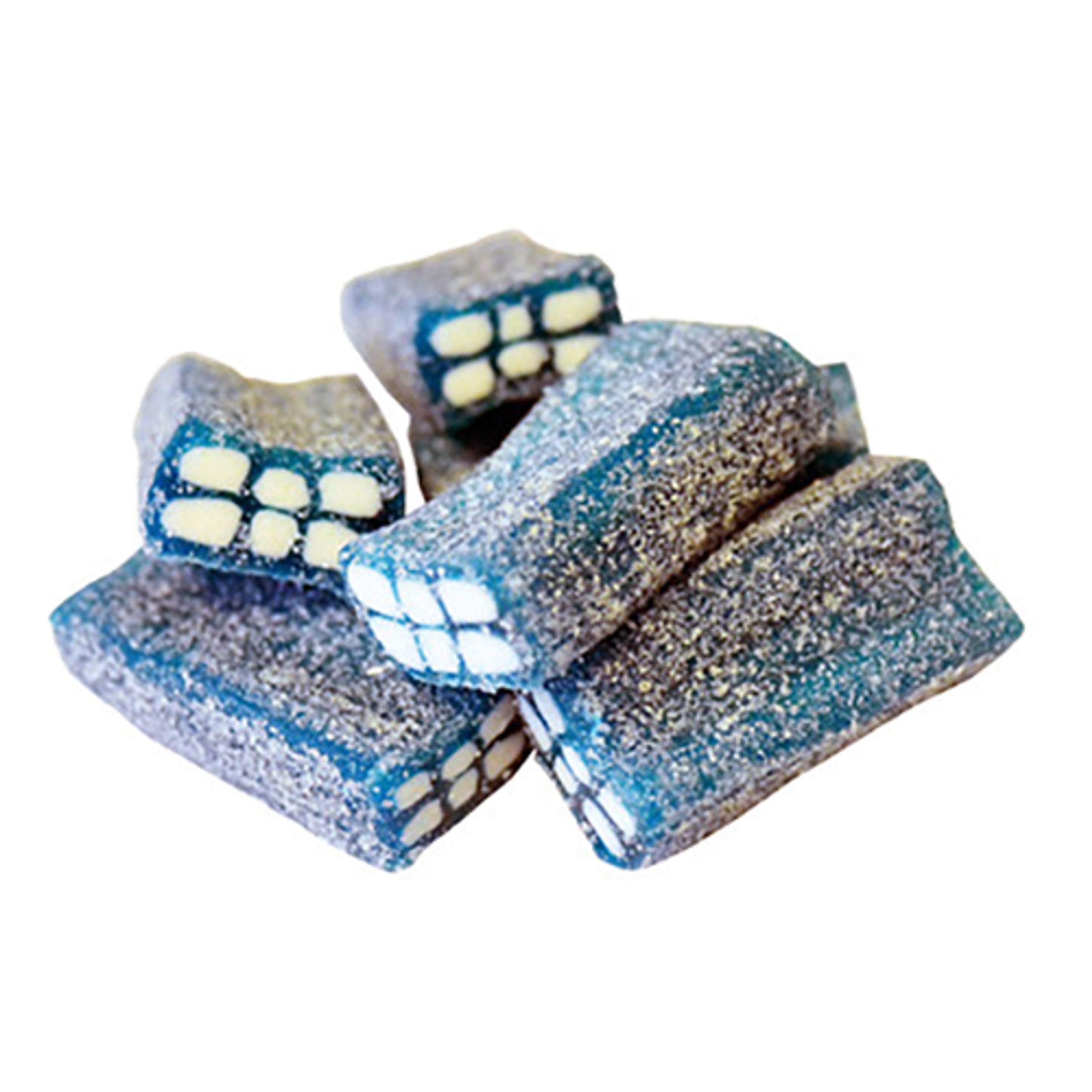Sockrade Tegelstenar Blåbär Storpack - 1 kg