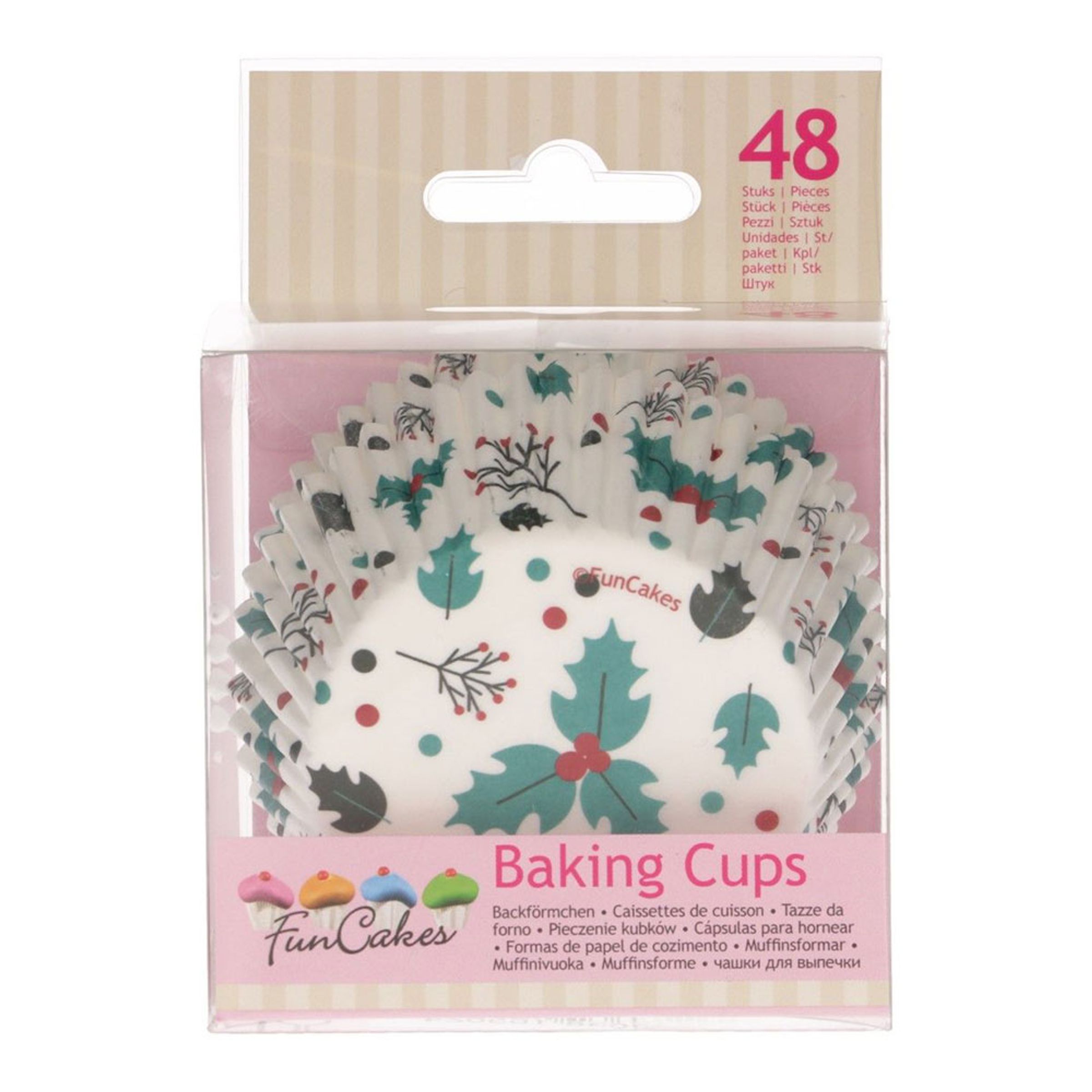 FunCakes Muffinsformar Vinterblad - 48-pack