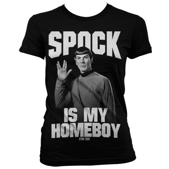 Star Trek Spock Is My Homeboy Girly T-Shirt