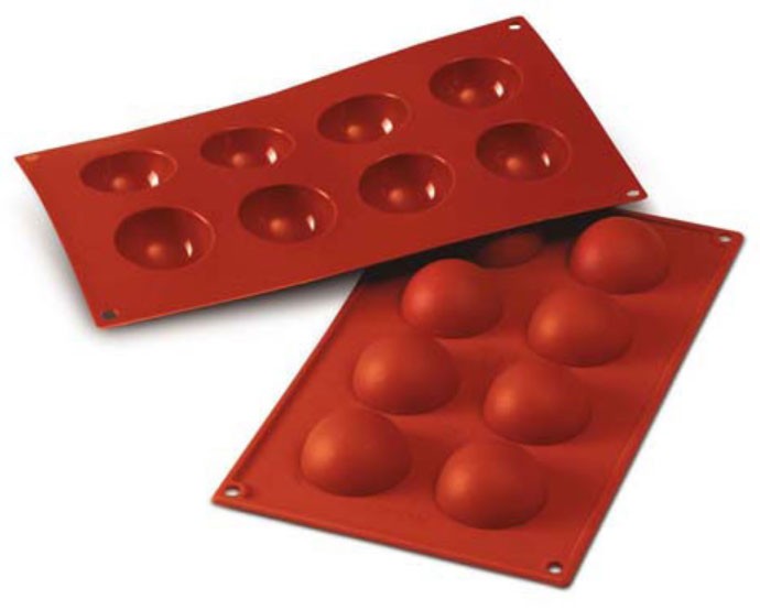 Silikomart Silikonform Semisfär Kupol, stor - Ø5 cm
