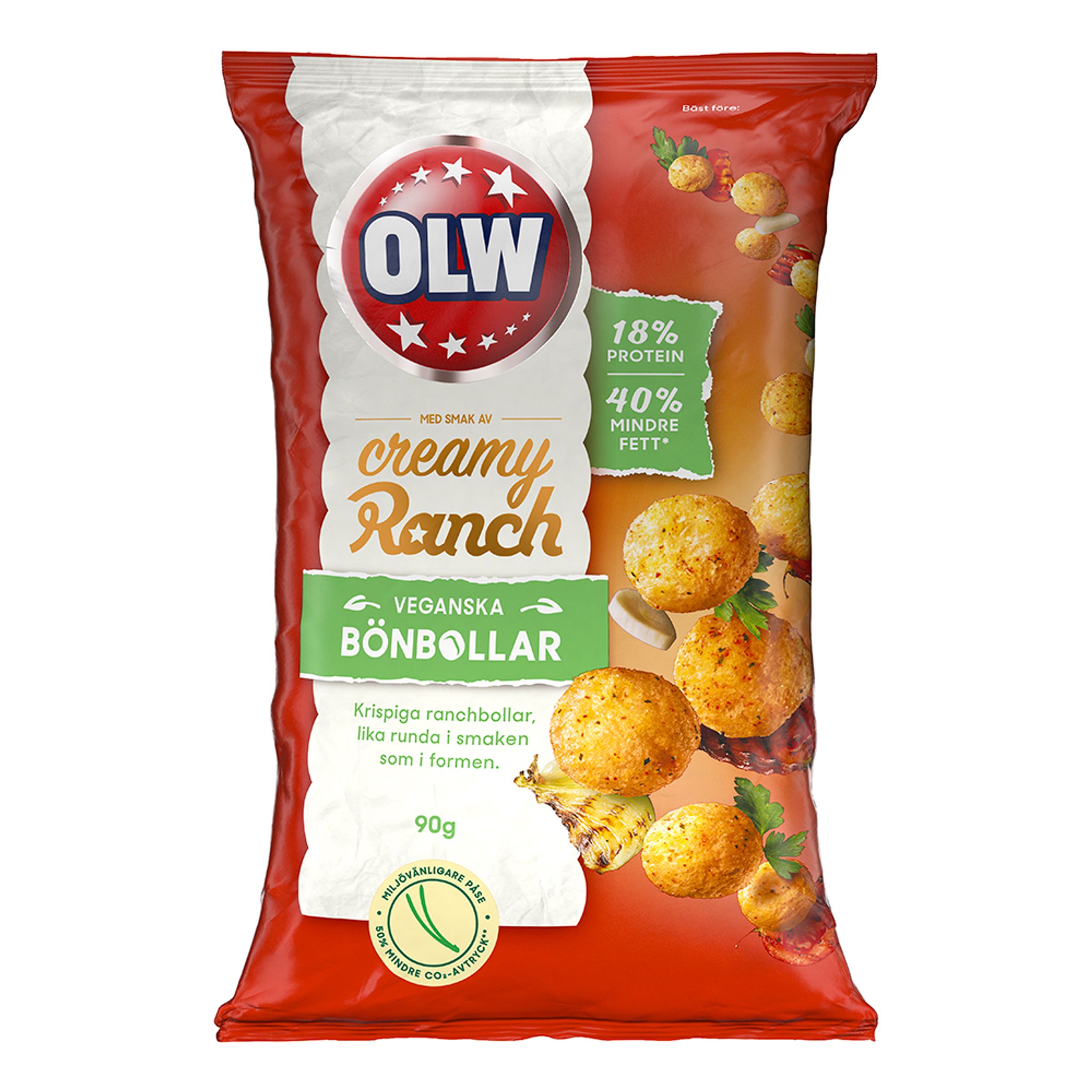 OLW Bönbollar Ranch - 90 gram