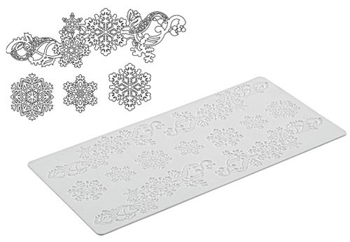 Silikomart Silikonmatta Snöflingor