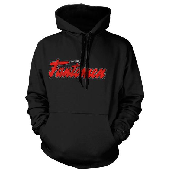 Fantomen Distressed Logo Hoodie Svart
