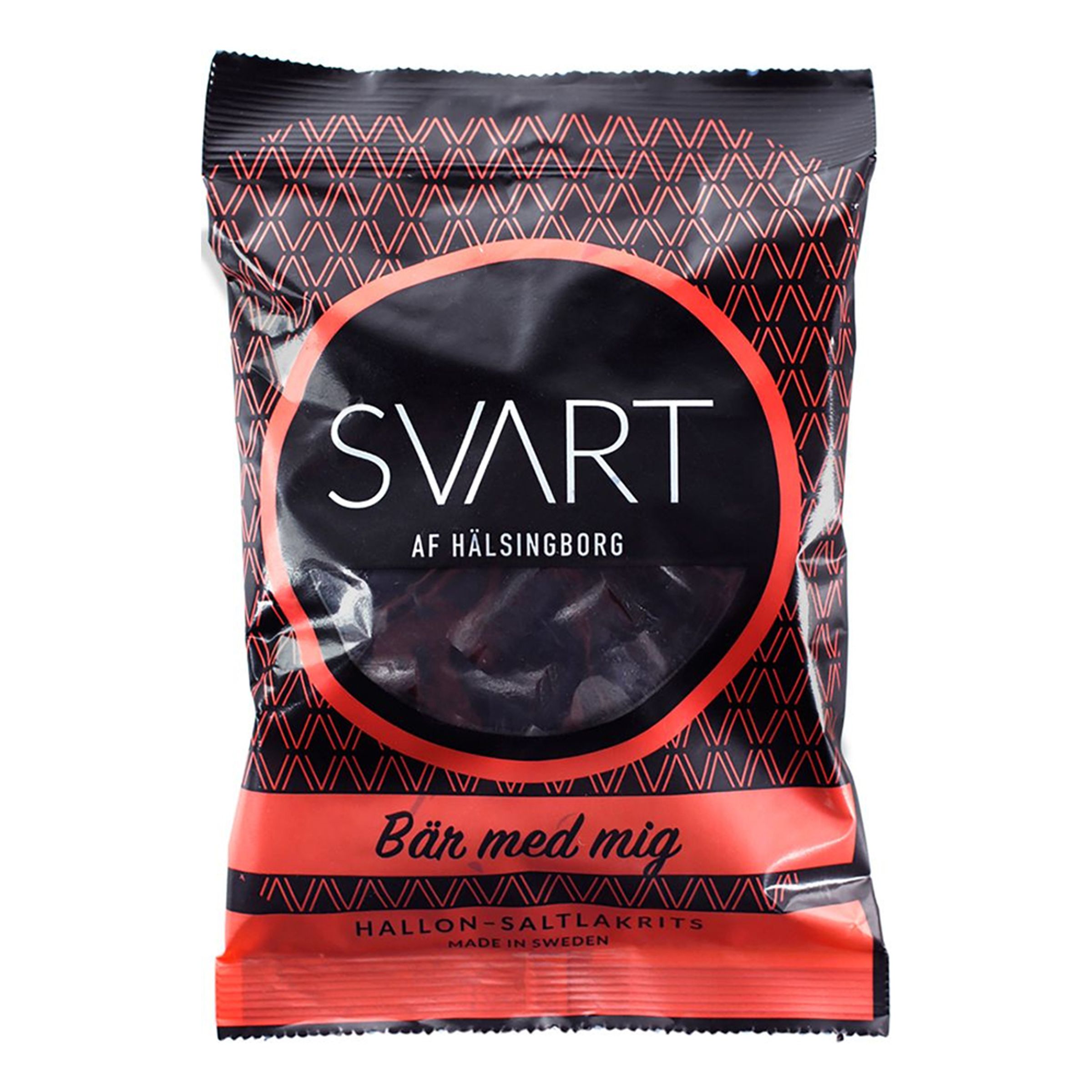 Svart af Hälsingborg Hallon-Saltlakrits - 150 gram