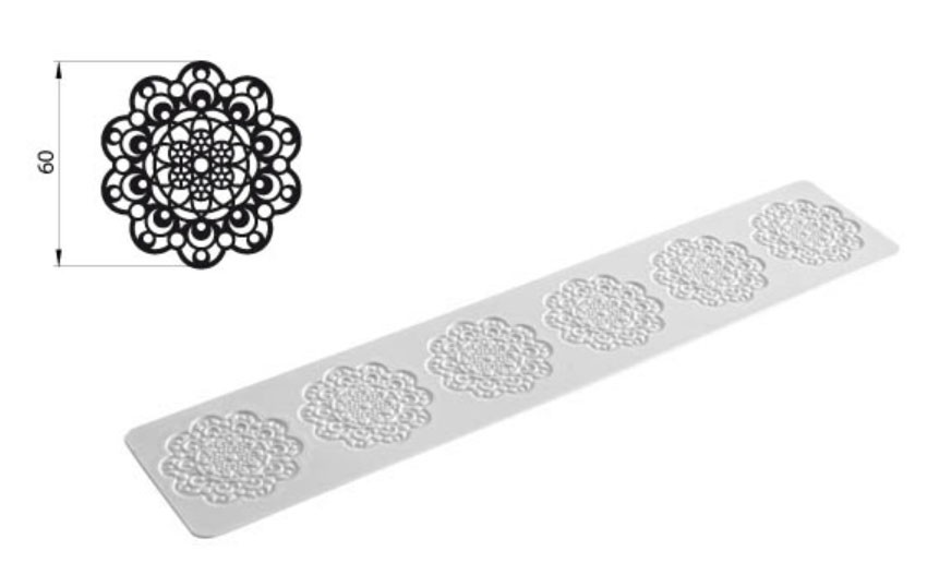Silikomart Silikonmatta, Tricot Decor, daisy