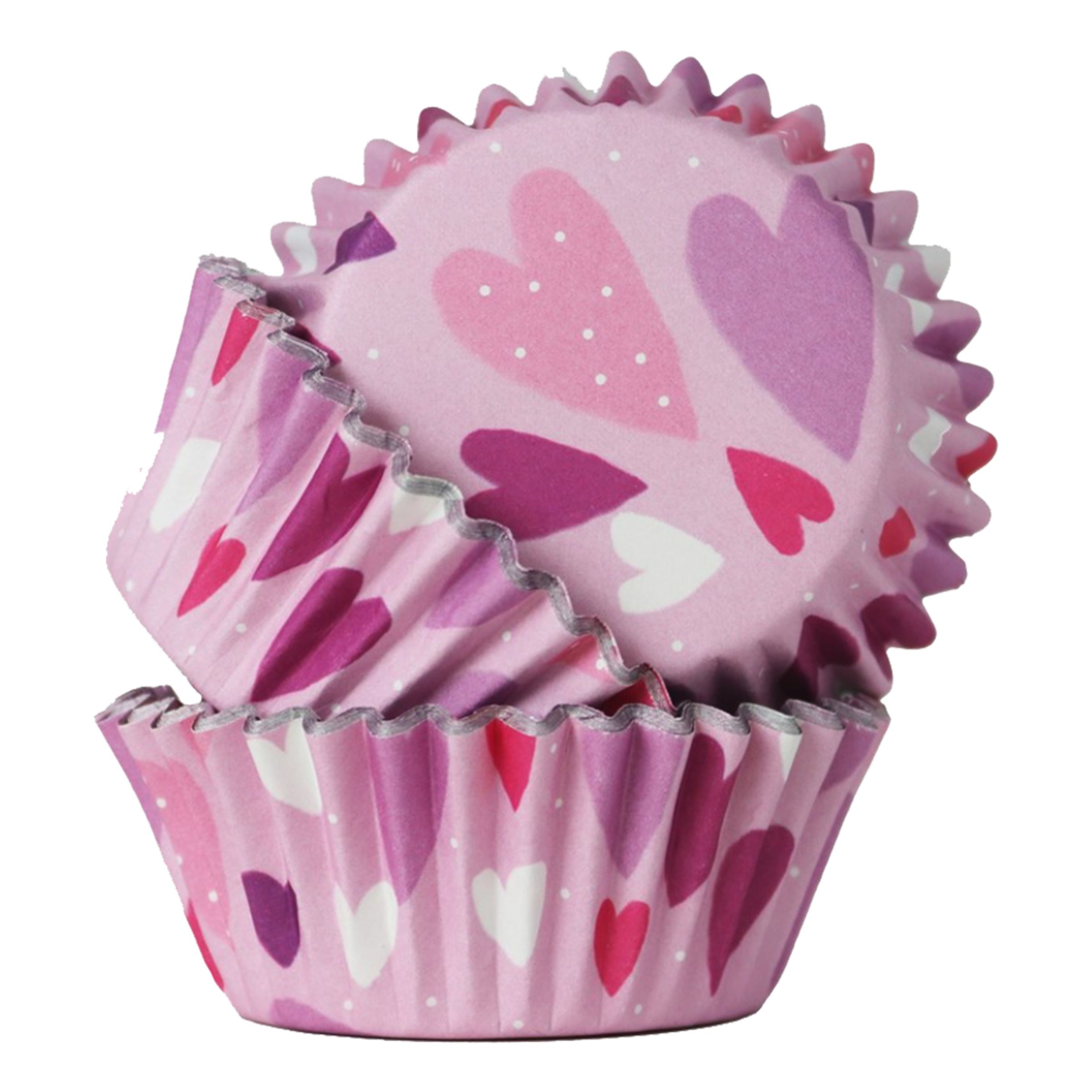 Folieformar Muffins Hjärtan - 30-pack