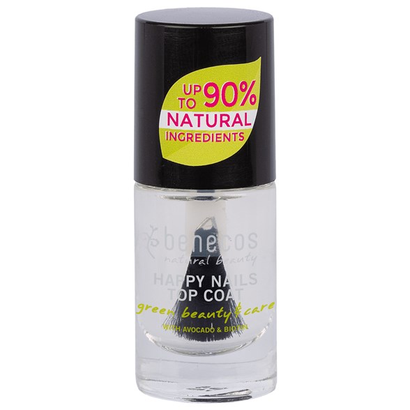 Benecos Nail Polish Happy Nails Top Coat - Crystal, 5 ml
