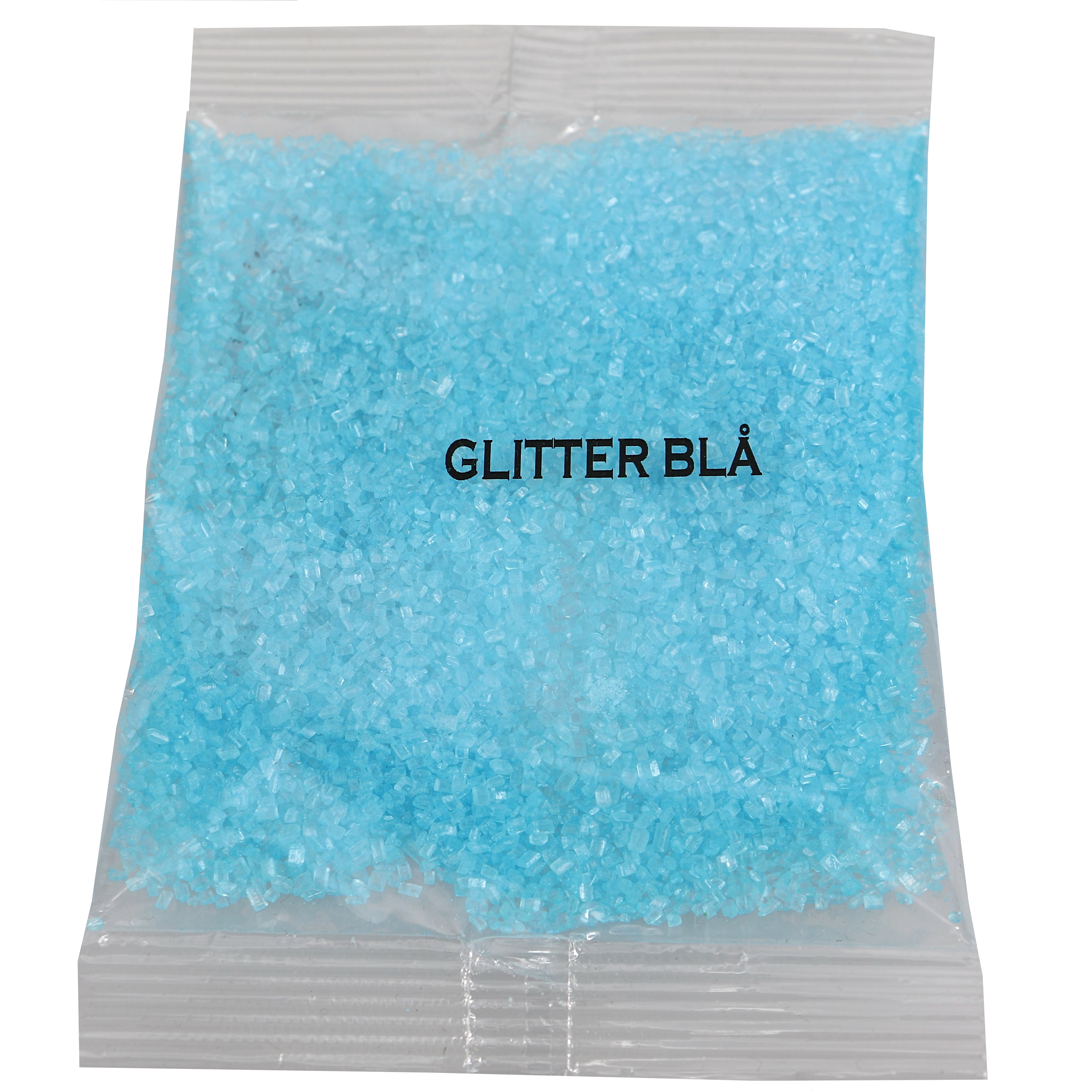 Glitter Blå Strössel - 47% rabatt