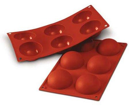 Silikonform Semisfär Kupol, Ø6 cm - Silikomart