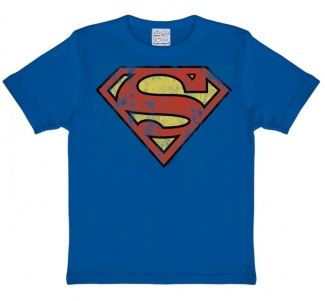 Stålmannen Logo T-Shirt Barn Blå