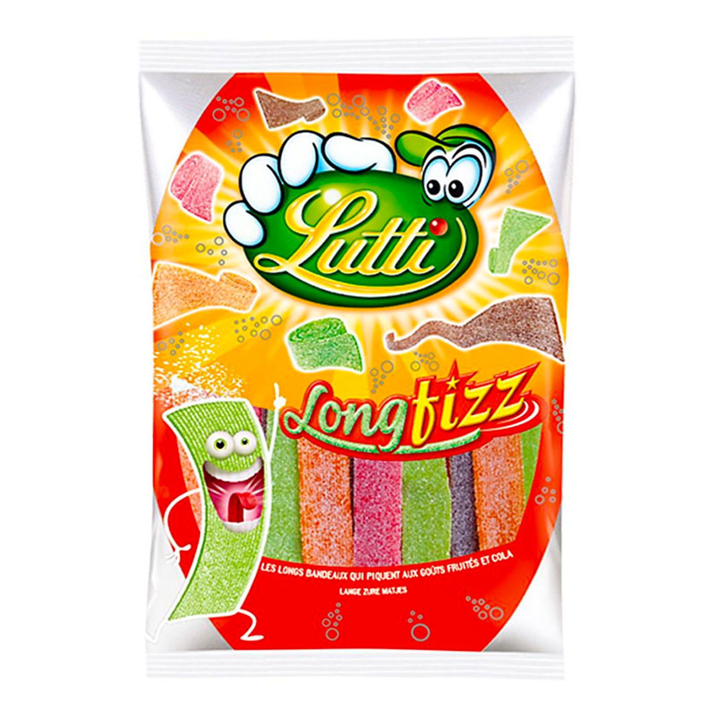 Lutti Long Fizz Godisremmar - 100 gram
