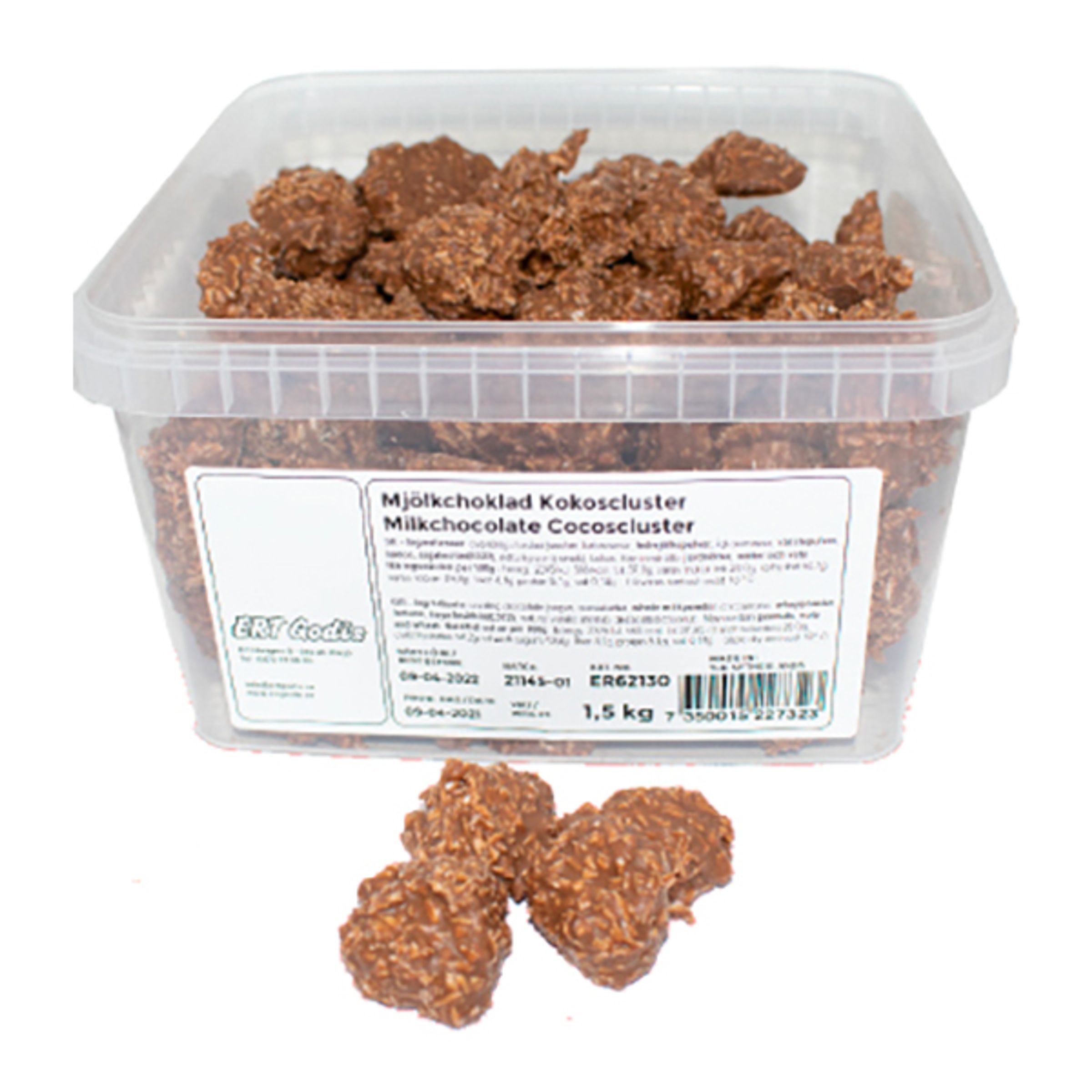 Mjölkchoklad Kokoscluster Storpack - 1,5 kg