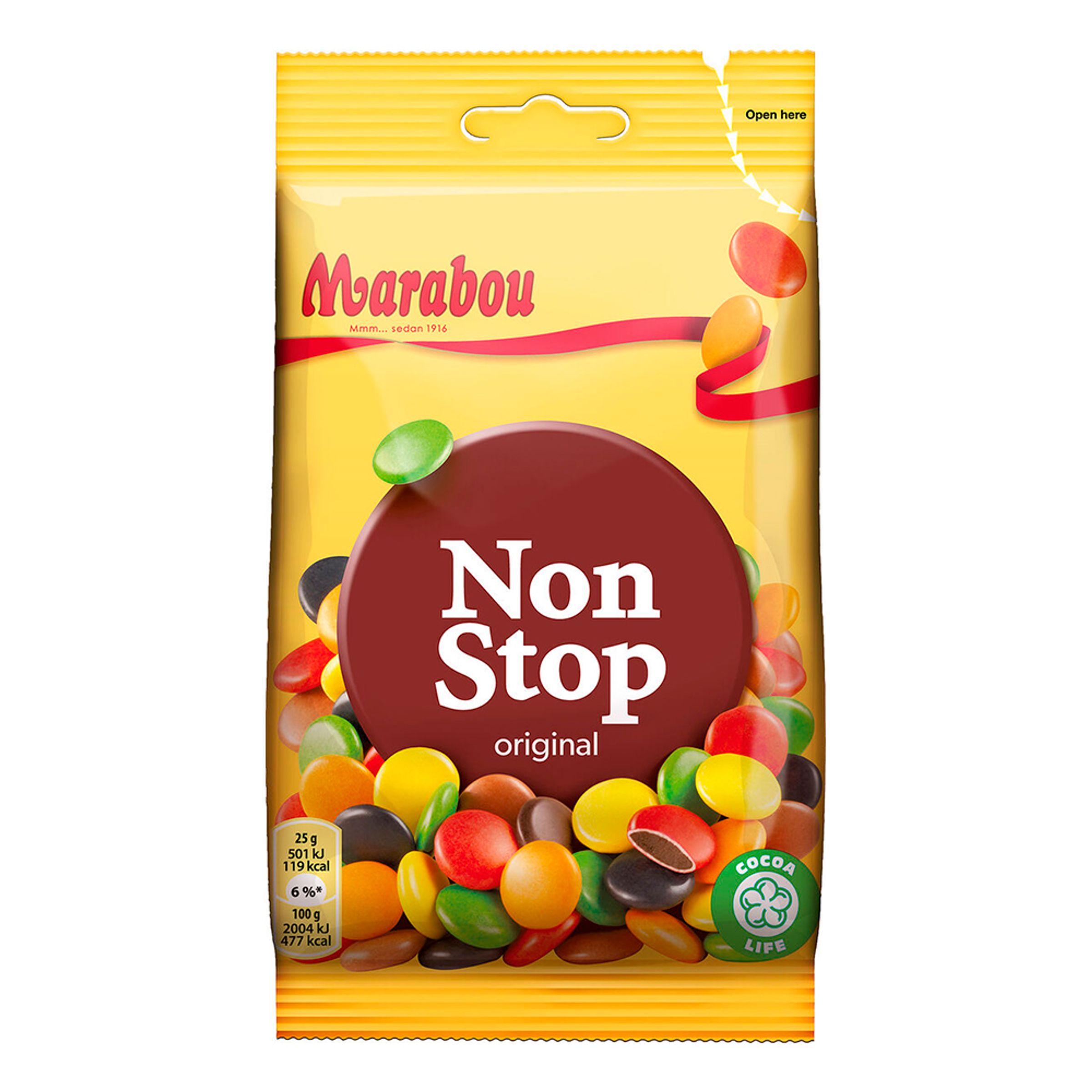 Marabou Non Stop Påse - 100 gram