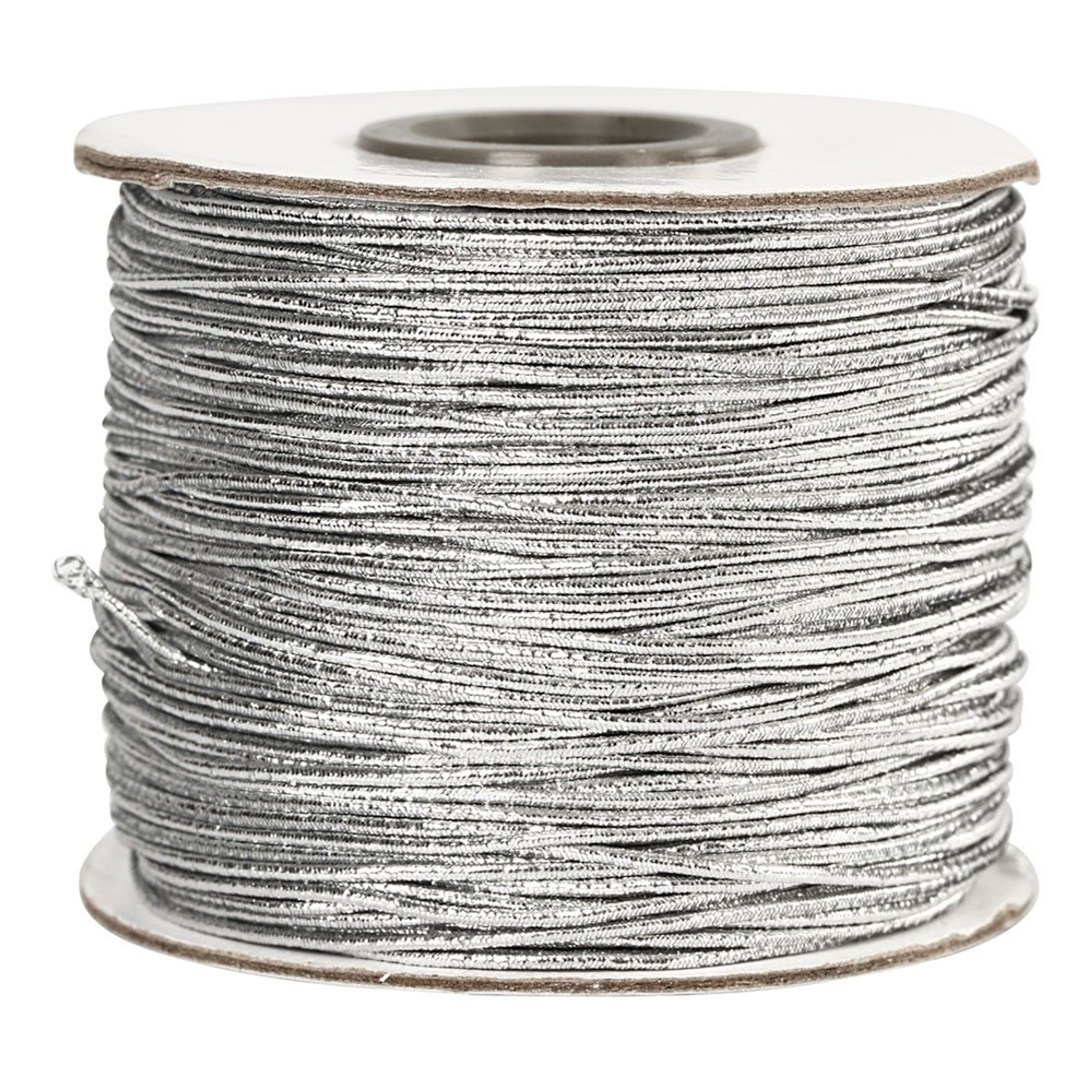 Elastiskt Snöre Silver