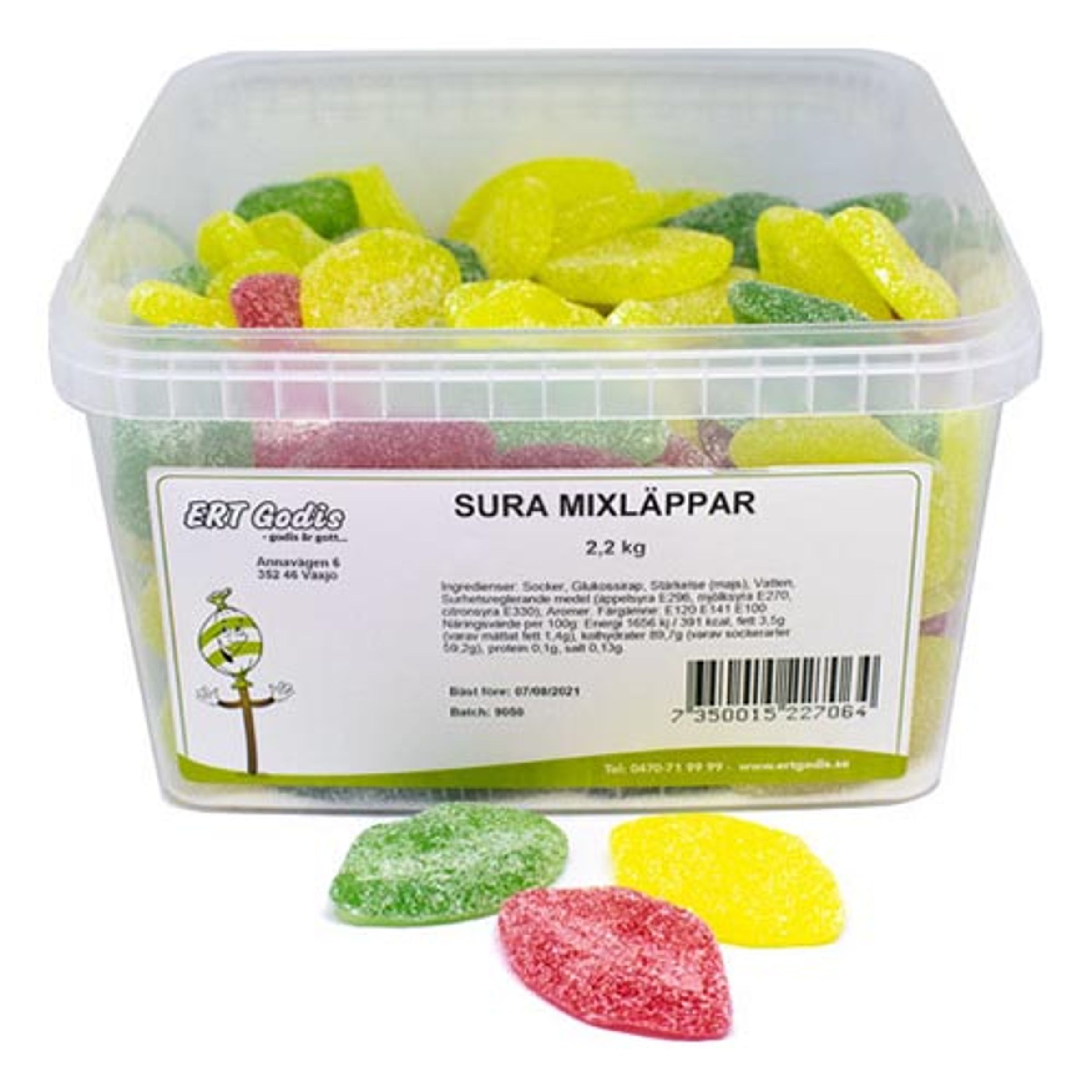 Sura Mixläppar Lösvikt i Burk - 2.2 kg