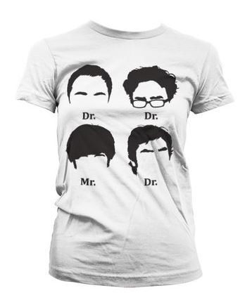 Big Bang Theory Prefix Huvud Girly T-Shirt