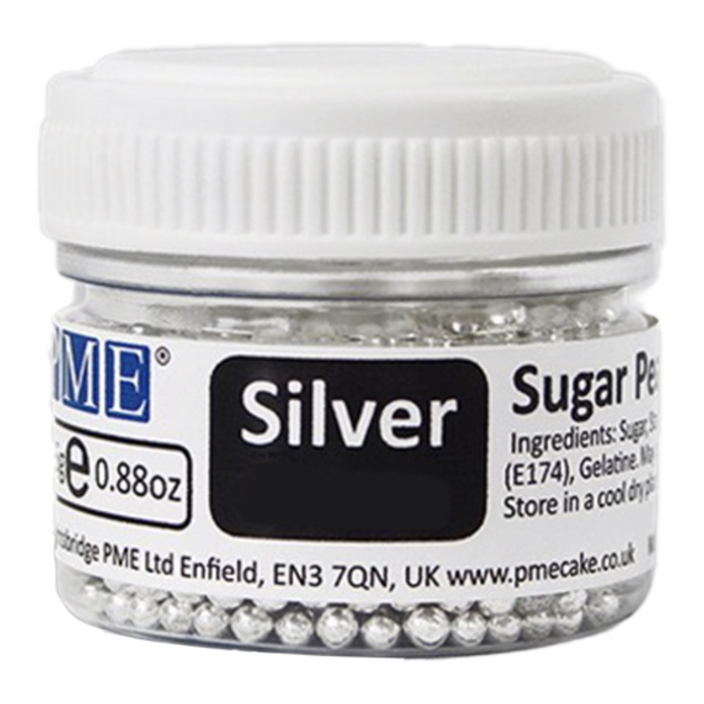PME Sockerpärlor Silver - Nonpareils