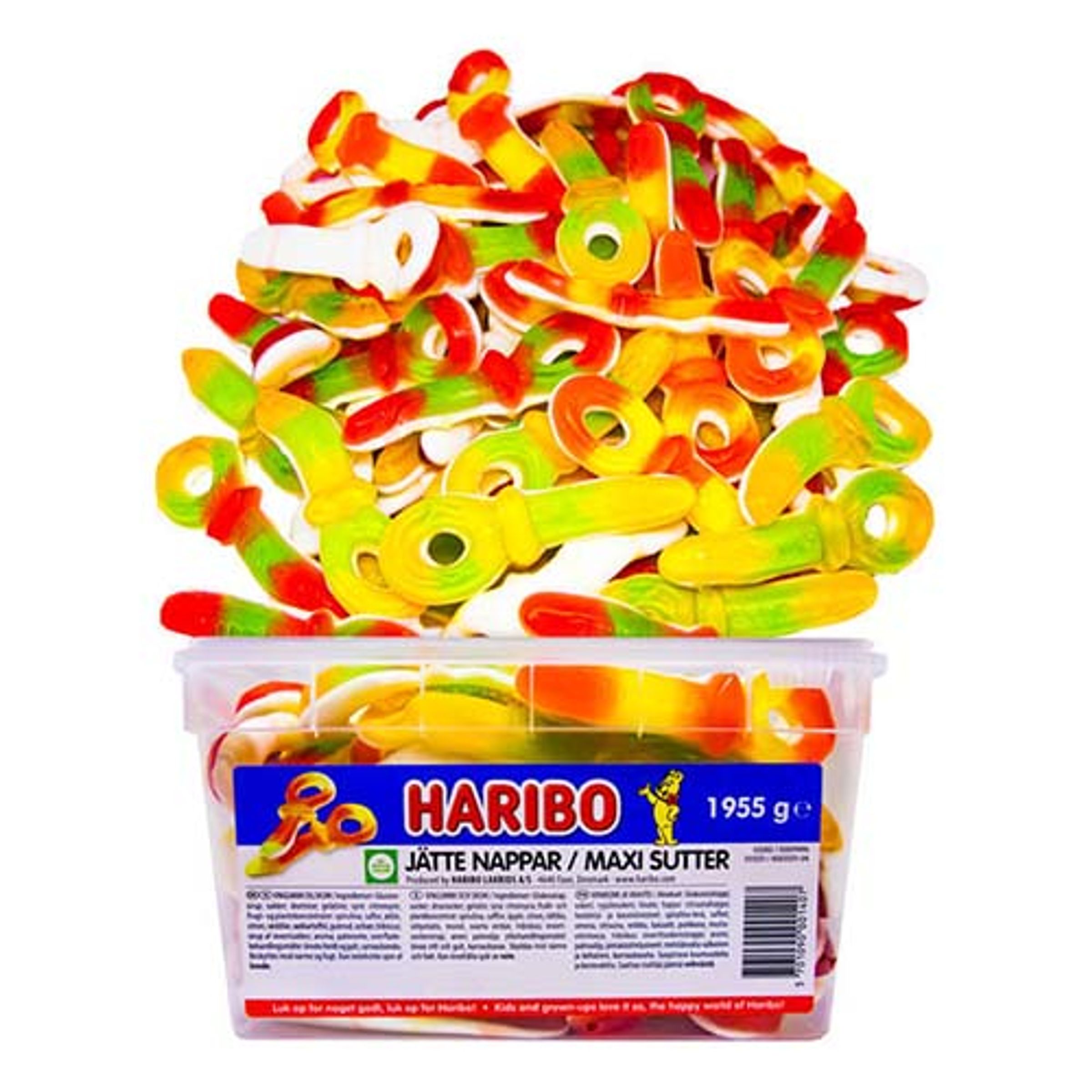 Jättenappar Frukt Lösvikt i Burk - 2.5 kg