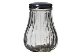 Sockerströare, rostfritt stål och glas, Ø 5,5 cm