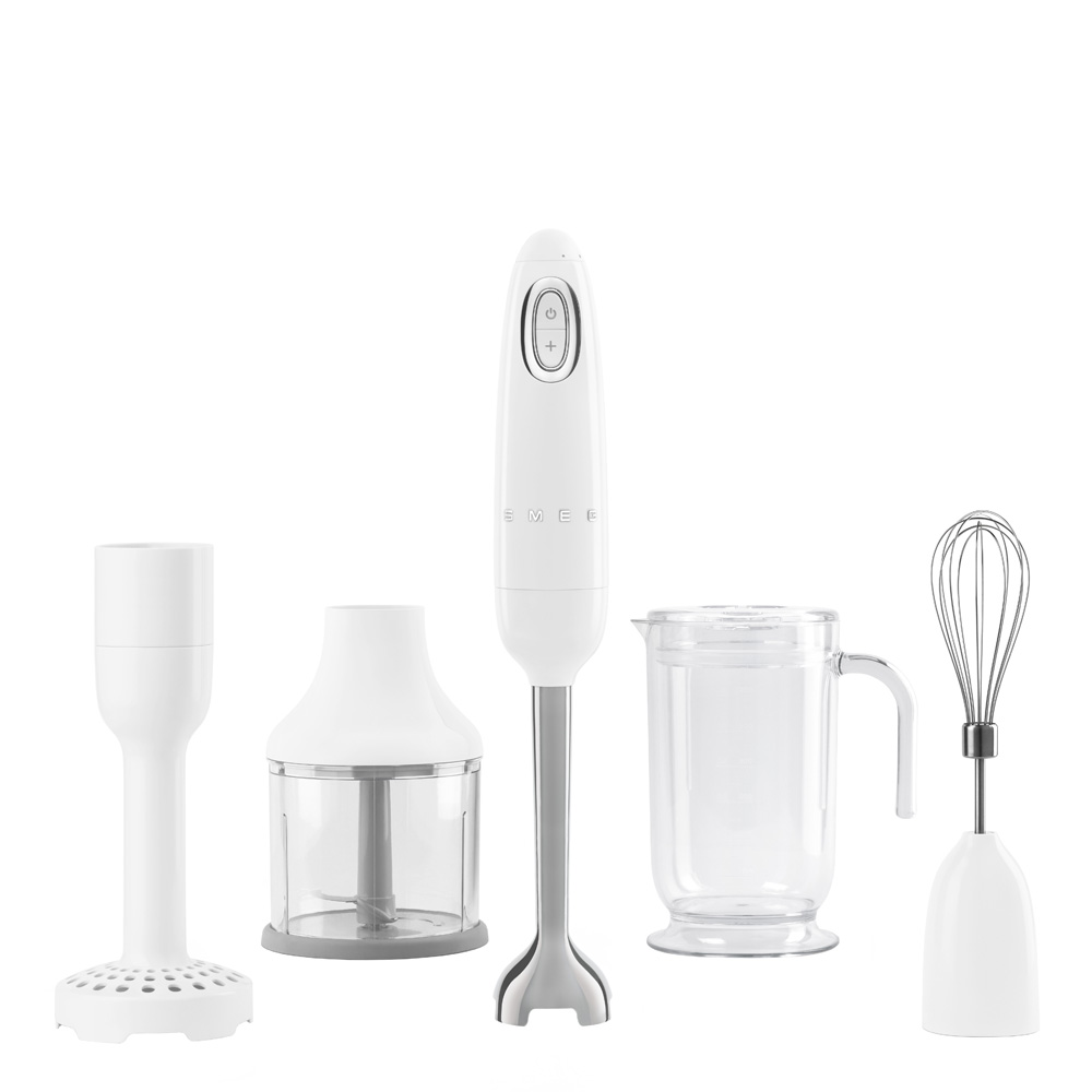Smeg - Smeg 50's style Stavmixer + tillbehör Vit