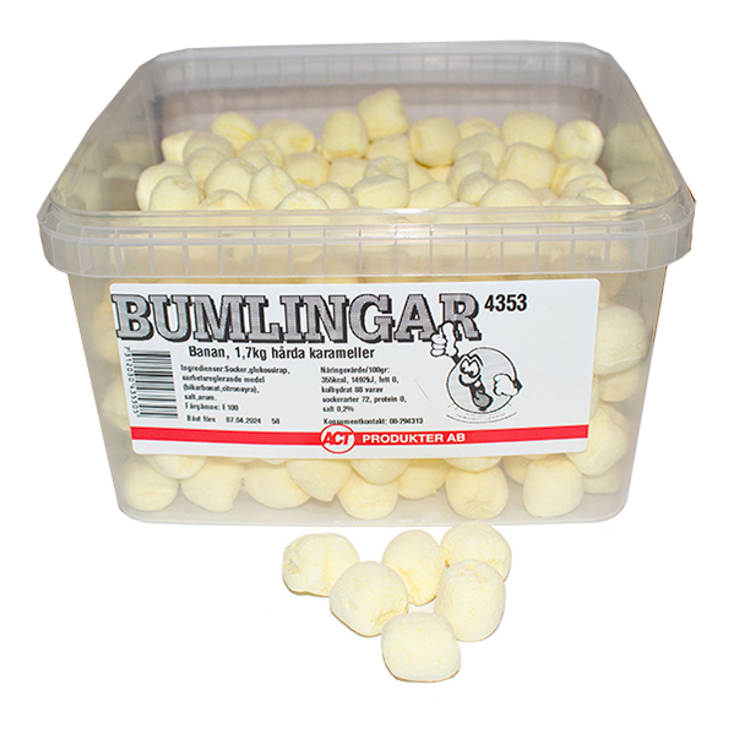 Bumlingar Banan Storpack - 1,7 kg