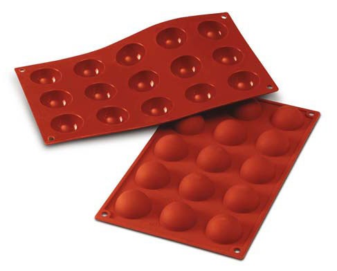Silikomart Silikonform Semisfär Kupol, mellan - Ø4 cm