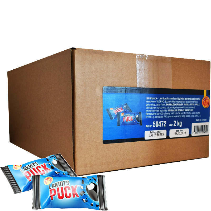 Lakritspuck Pralin 2kg - 84% rabatt