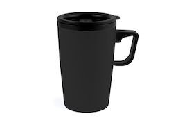 Termosmugg svart rostfritt stål 33 cl