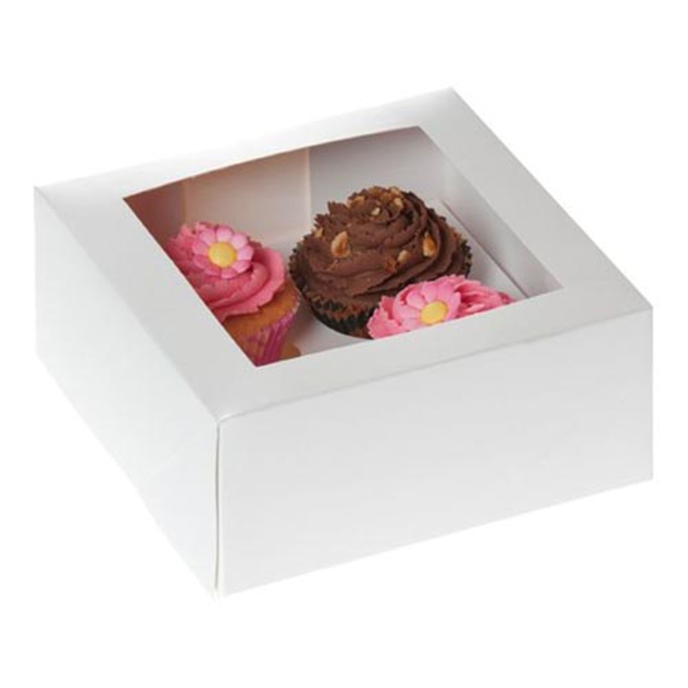 House of Marie Cupcake Boxar Vit - 2-pack
