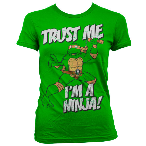 TMNT - Trust Me, I'm A Ninja Girly T-Shirt Grön