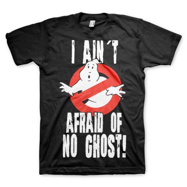 Ghostbusters I Ain't Afraid T-Shirt Svart