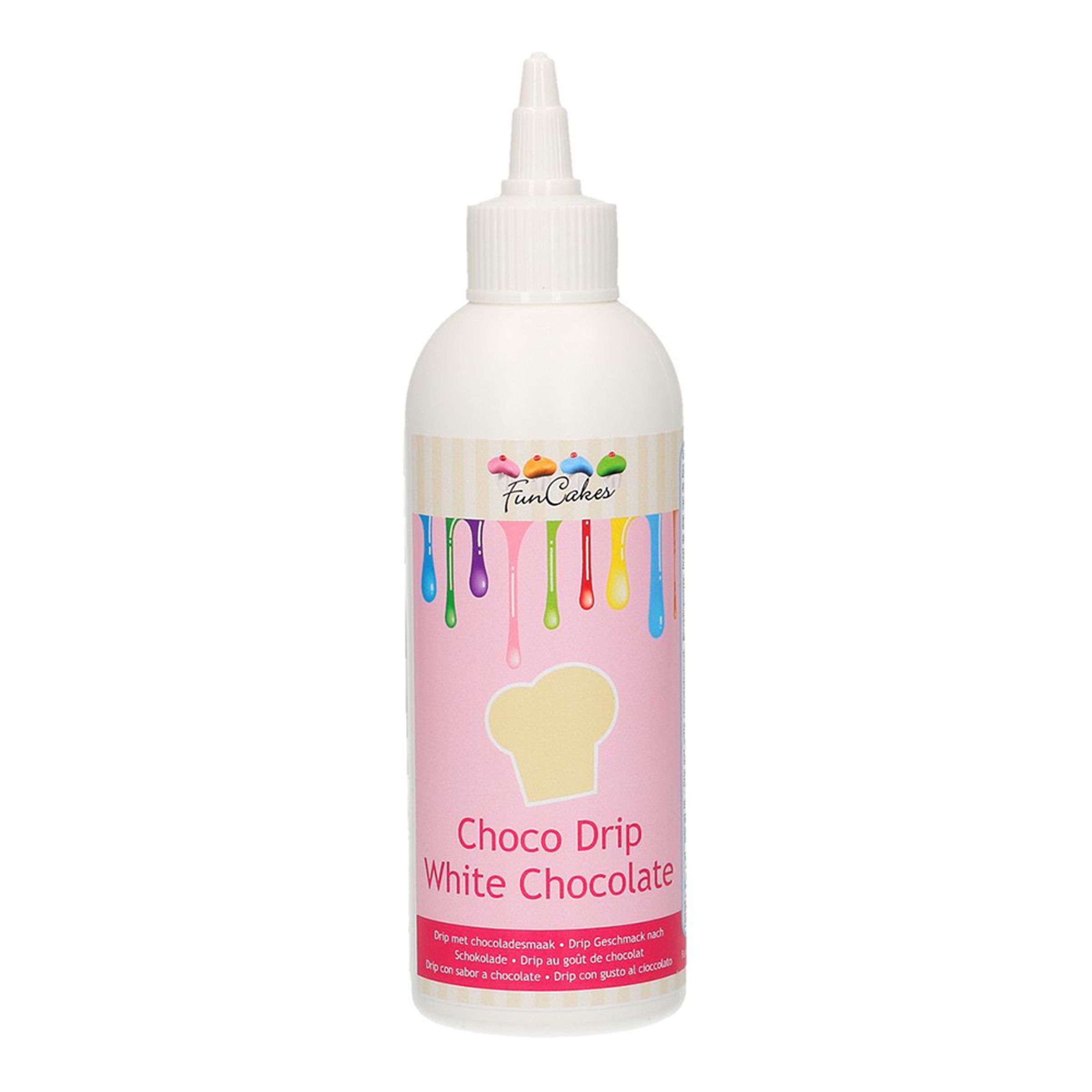 FunCakes Choco Drip White Chocolate/Vit Choklad - 180g