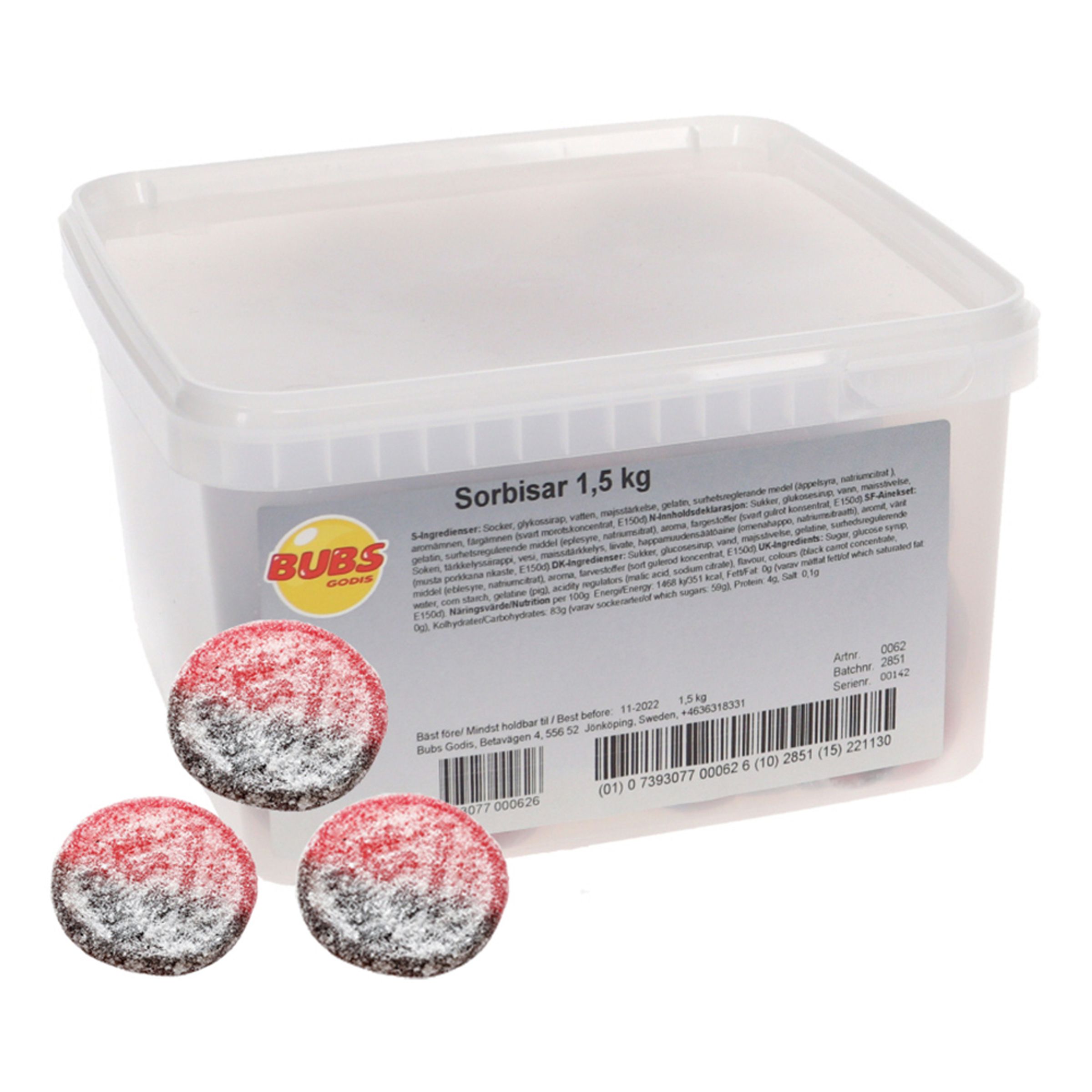 Bubs Sorbisar Storpack - 3,8 kg