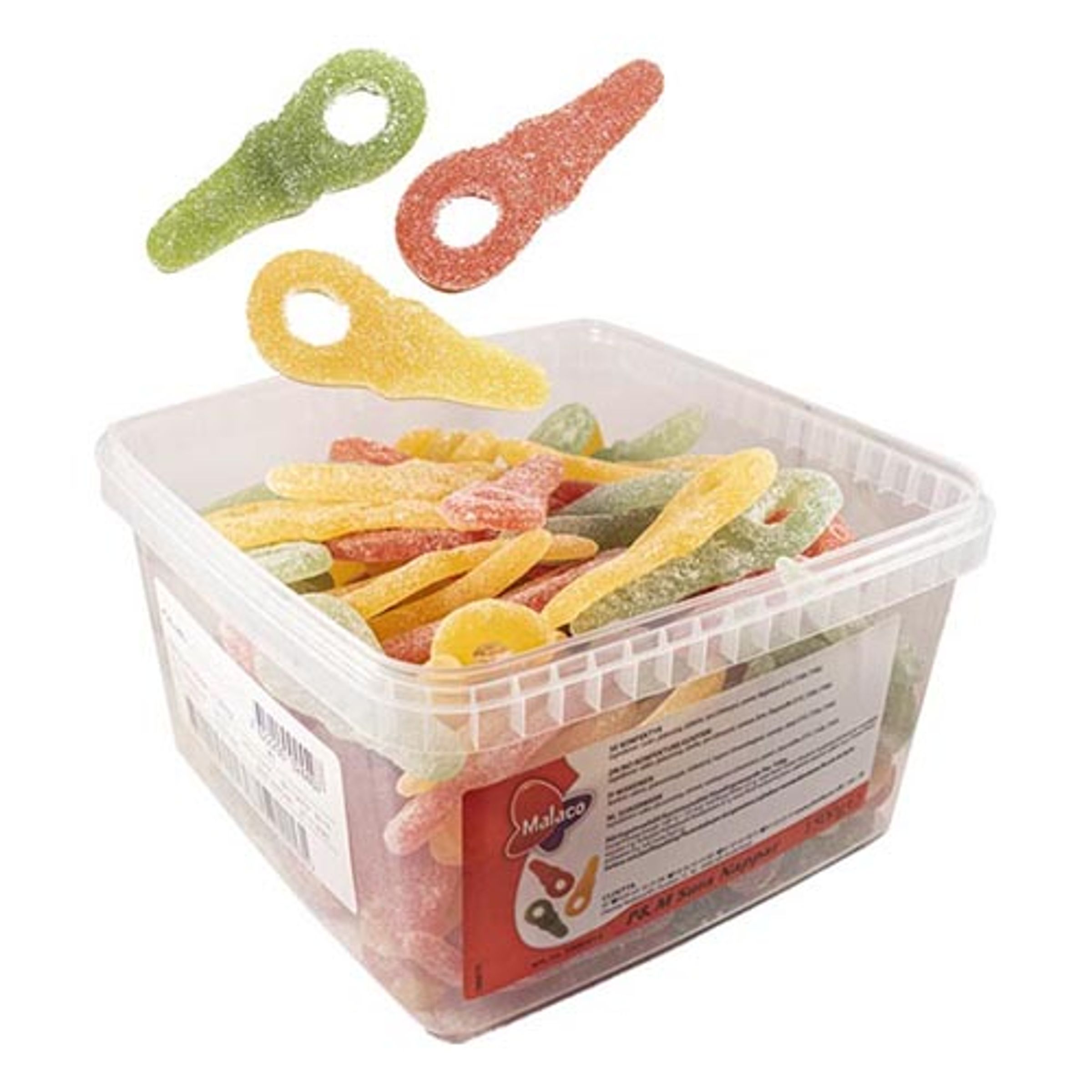 Sockrade Sura Nappar Lösvikt i Burk - 1.5 kg