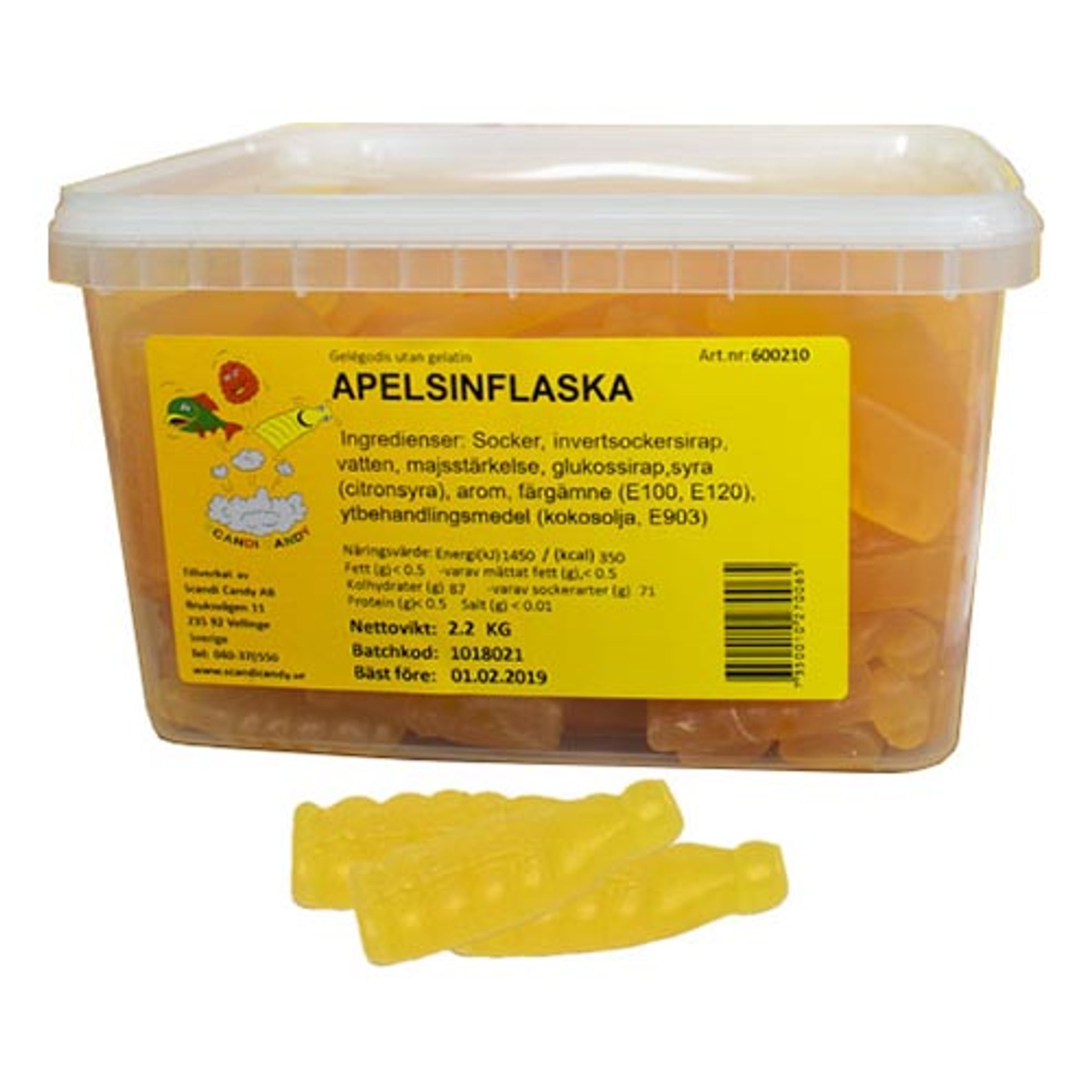 Apelsinflaskor Lösvikt i Burk - 2,2 kg