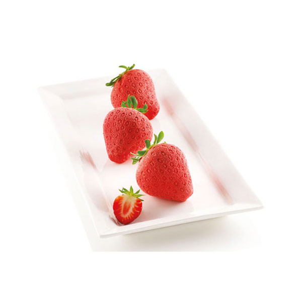 3D-silikonform Jordgubbar, Fragole E Panna - Silikomart
