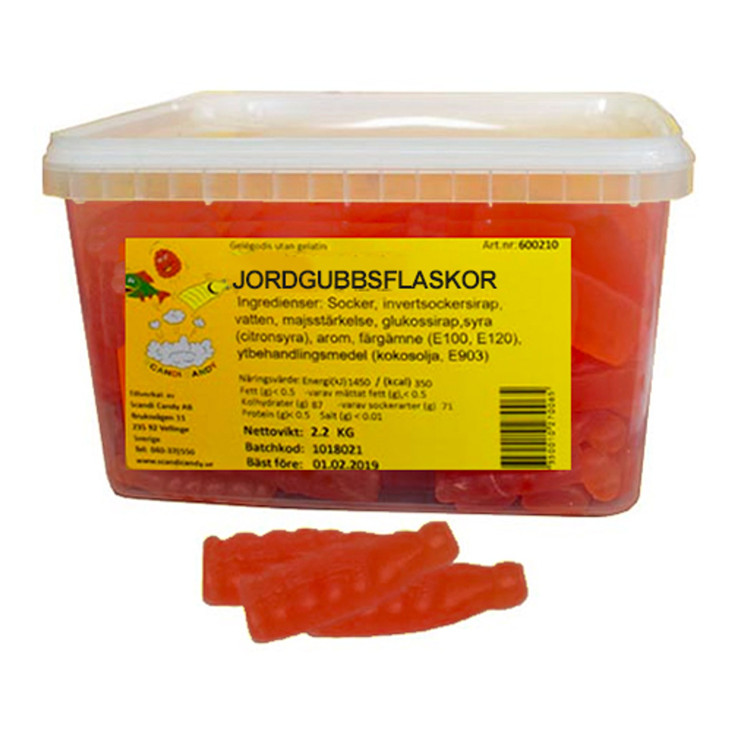 Jordgubbsflaskor Storpack - 2,2 kg