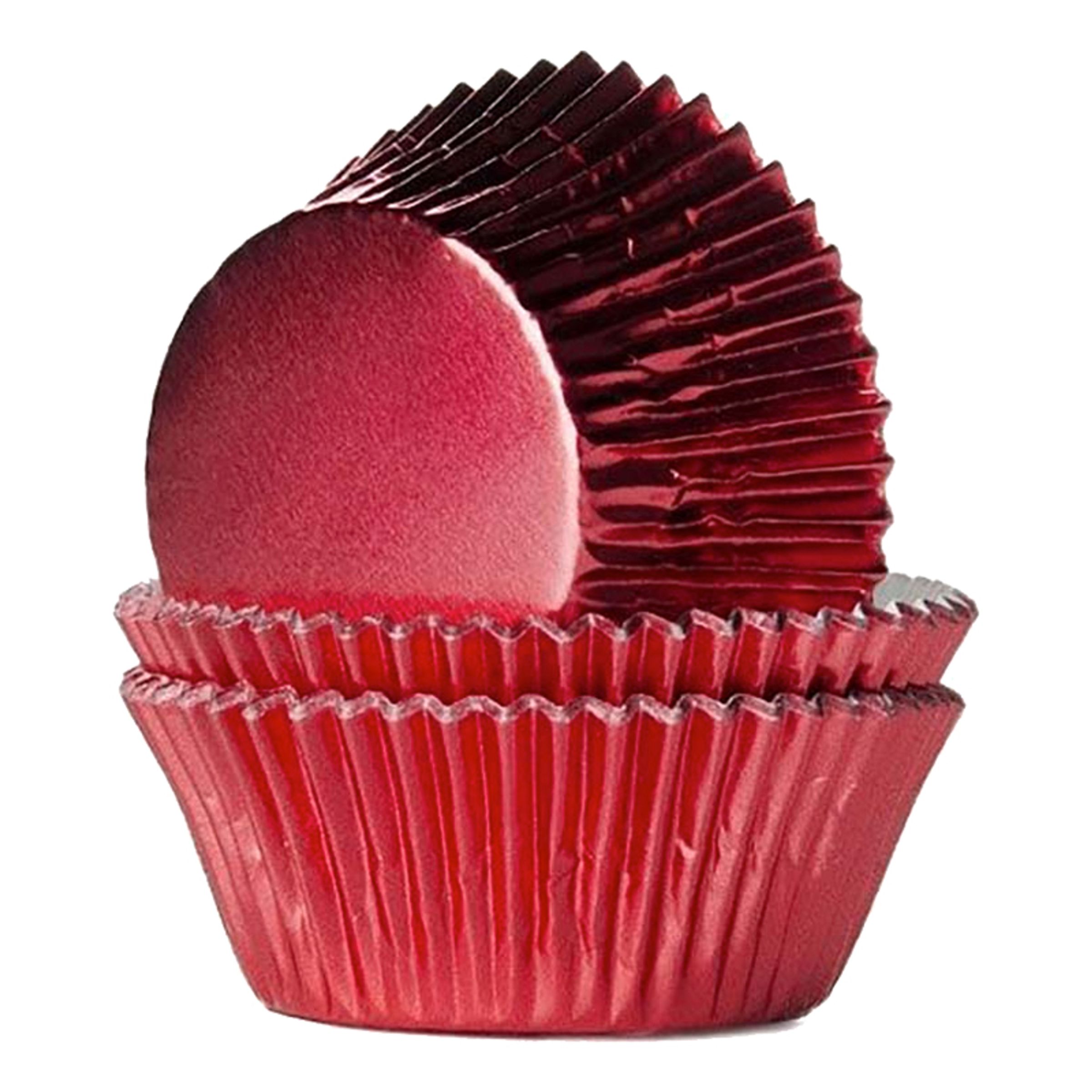 Muffinsformar Folie Röd - 24-pack