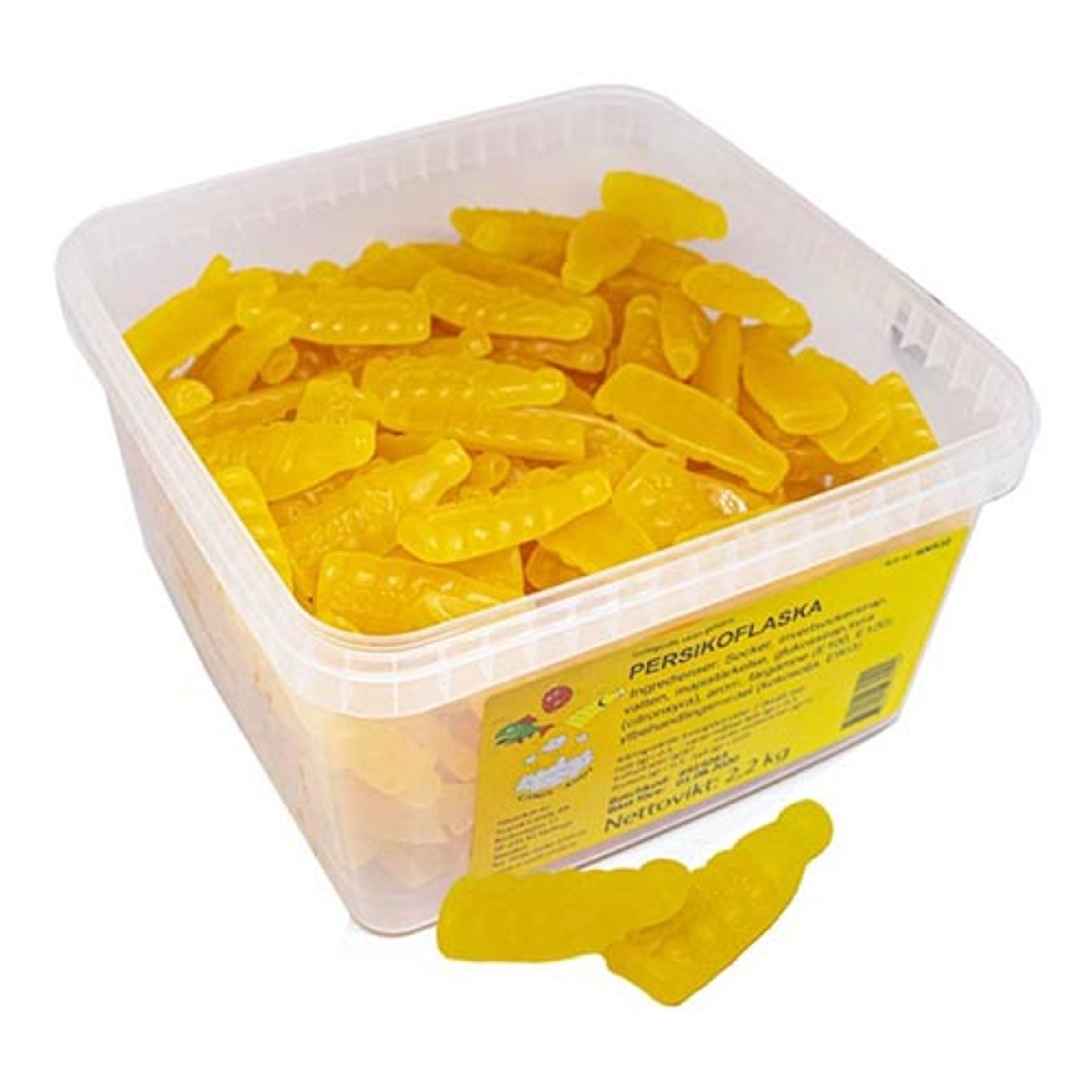 Persikoflaskor Lösvikt i Burk - 2.2 kg