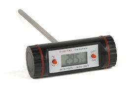 Xantia Digital köttermometer, svart, 15 cm