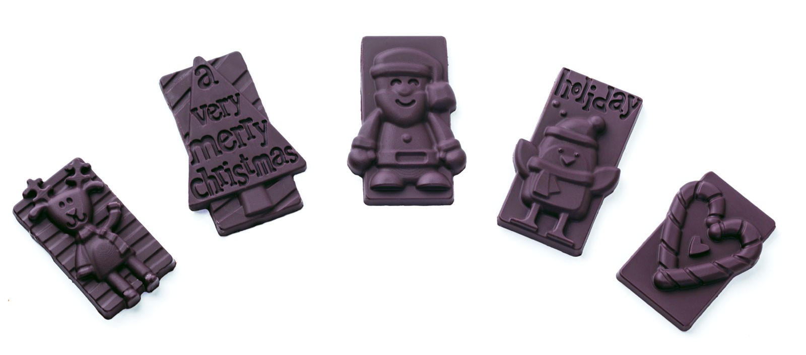 Silikomart Silikonform Xmas choco tags