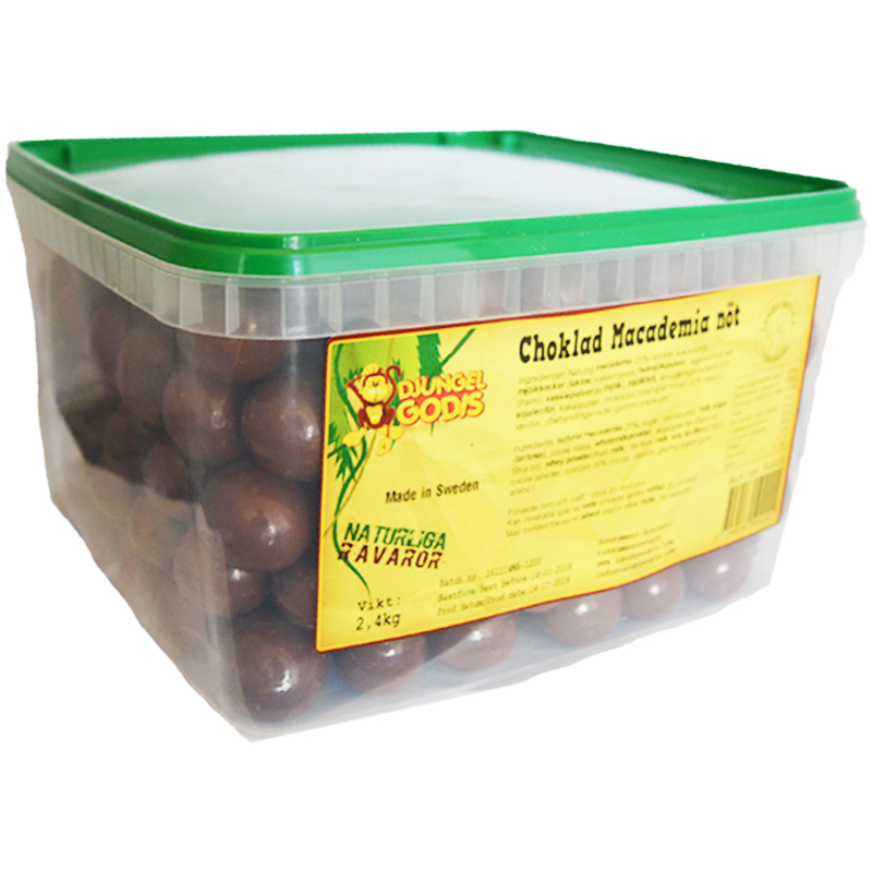 Hel Låda Godis Choklad Macademianöt 2,4kg - 60% rabatt