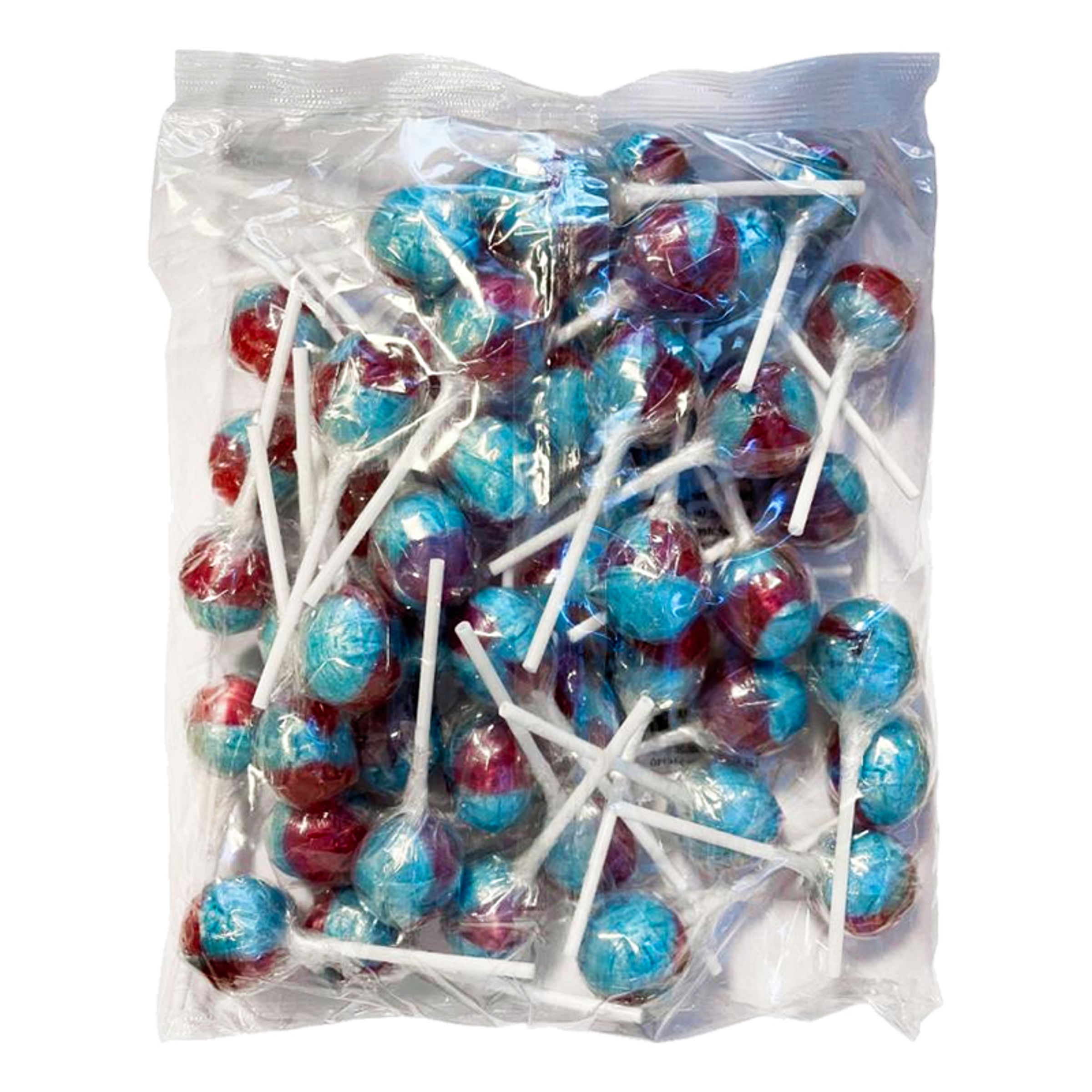 Gum Pop Fizzy Klubbor Blå Storpack - 48-pack